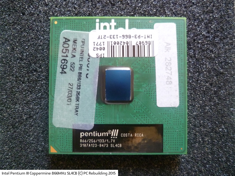 Intel Pentium III CPU Computer Processor SL4CB 1.7V 866MHz 256K Socket 370
