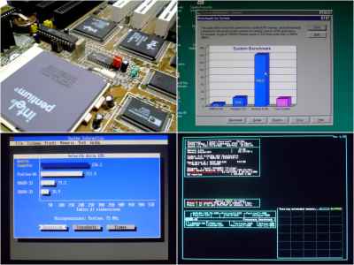 AMD 5x86-P75 133MHz vs Intel Pentium 75MHz